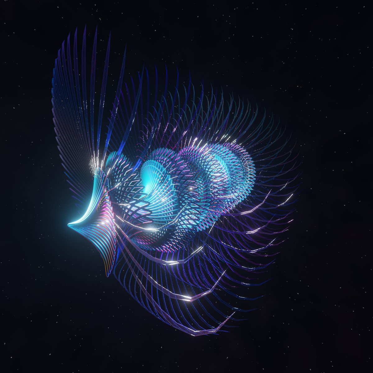 mxjxn's tweet image. Abstrakkt Deep-space Lifeform
Day 71 #100DaysOfBlender