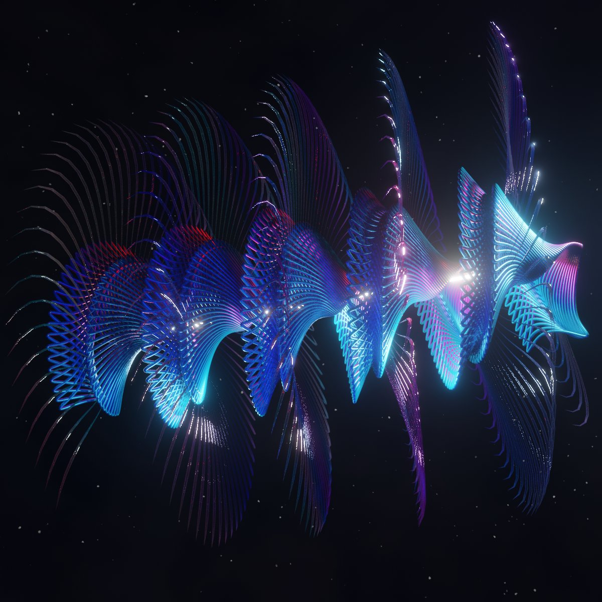 mxjxn's tweet image. Abstrakkt Deep-space Lifeform
Day 71 #100DaysOfBlender