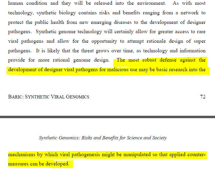 Uncle Ralph Concludes (2)Hence Ecohealth DARPA/DTRA spooks & virus thieves collaboration with Baric (UNC) Lipkin (Mailman) NIchols (Atlanta CDC) and USAMRIID (Bavari, Totura et al) & Jonathan Epstein's palpable concern about dual use references in the  @USRightToKnow FOIA emails