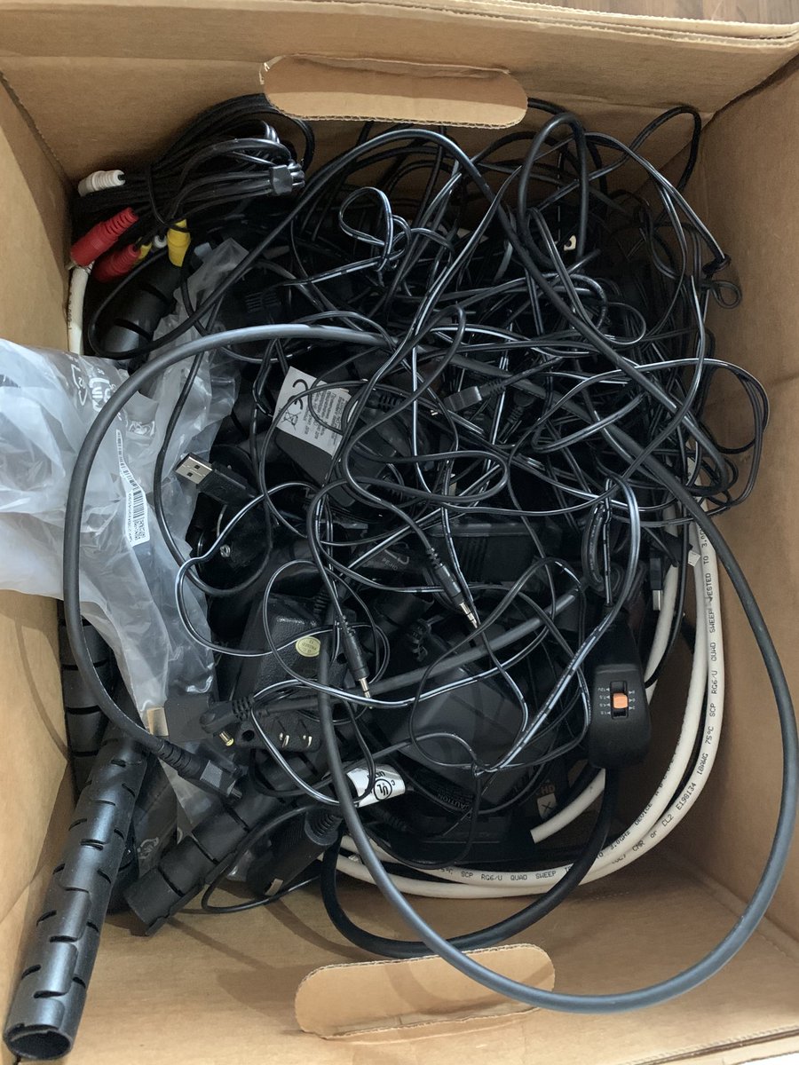 marklewismd's tweet image. Are you even a Dad if you don’t have a box of cords for electronics you no longer own?