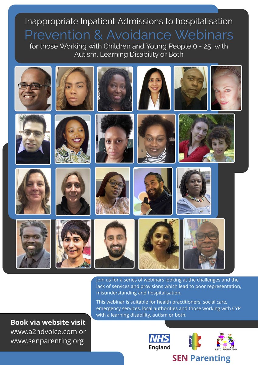 Dr. Venessa Swaby (h.c) (A2ndvoice) (@a2ndvoice) on Twitter photo Please join <a href="/SENParenting/">SEN Parenting</a> <a href="/A2ndVoice/">Dr. Venessa Swaby (h.c) (A2ndvoice)</a> as we resume our webinars this Thu 7 Jan 2 to 4pm with Founder Hannah Otoo and <a href="/moeyeoyibo/">Mo Eyeoyibo</a> looking at Reduce the number of children who are admitted to hospital. #inappropriate #inpatient #admission #CETRs #ethnicity #culture <a href="/NHSEngland/">NHS England</a> Please join <a href="/SENParenting/">SEN Parenting</a> <a href="/A2ndVoice/">Dr. Venessa Swaby (h.c) (A2ndvoice)</a> as we resume our webinars this Thu 7 Jan 2 to 4pm with Founder Hannah Otoo and <a href="/moeyeoyibo/">Mo Eyeoyibo</a> looking at Reduce the number of children who are admitted to hospital. #inappropriate #inpatient #admission #CETRs #ethnicity #culture <a href="/NHSEngland/">NHS England</a>