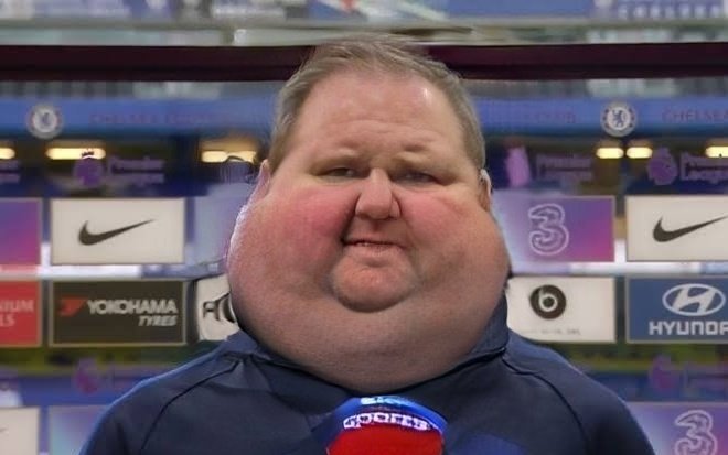 Frank Lampard but everytime this tweet gets 100 likes i make his face fatter