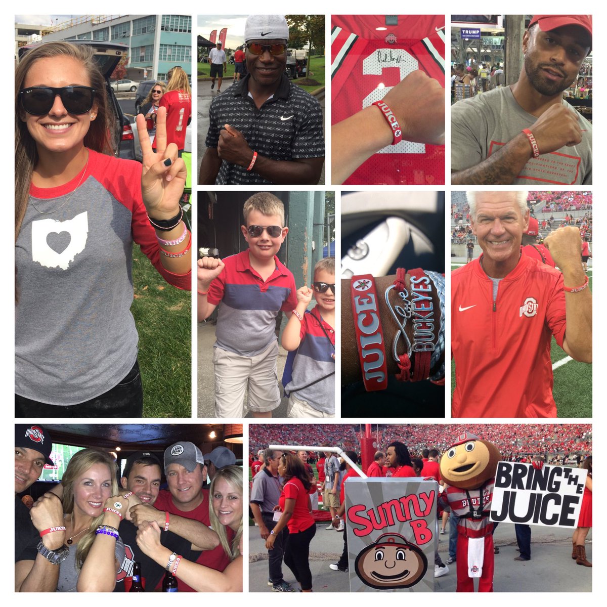 FREE JUICE WRISTBAND GIVEAWAY FOR THREE BUCKEYE FANS - JUST HAVE TO BE FOLLOWING AND RT THIS TWEET! 

WINNERS WILL BE ANNOUNCED ON TUESDAY! #GOBUCKS