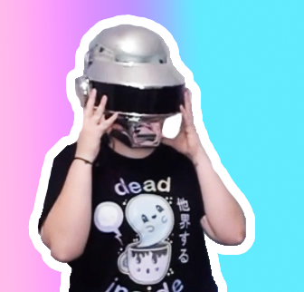 Happy birthday to thomas bangalter, aka half of daft punk

here\s me wearing my thomas helmet as a tribute  