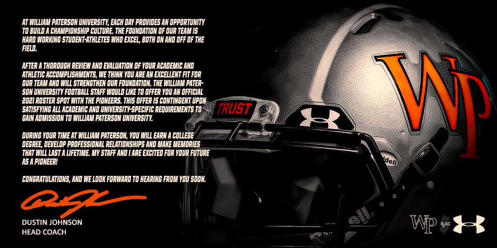 Blessed to receive my third offer from William Patterson University @WPUHC_DRJohnson @CoachGresikWPU