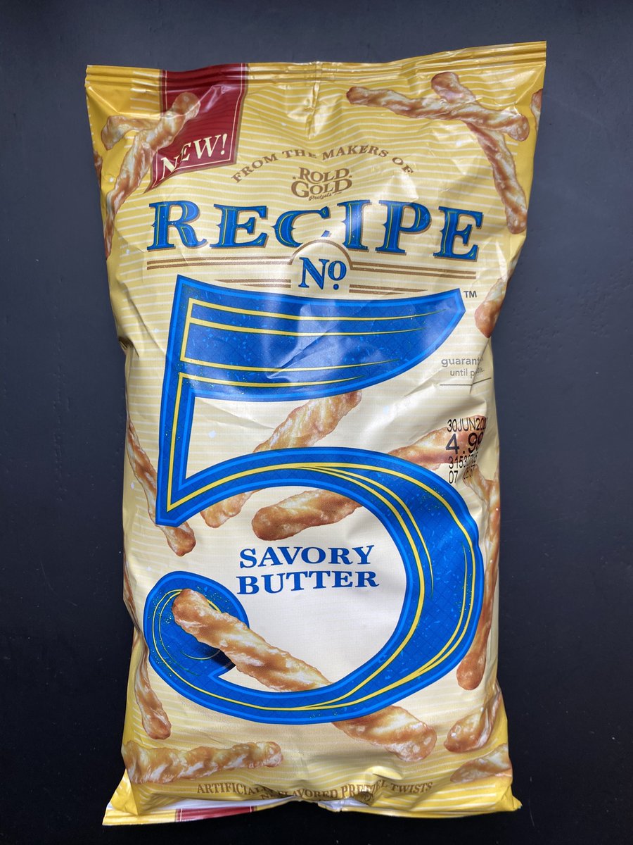 • Rold Gold Recipe No. 5 — clearly created by Frito Lay to try to kneecap the success of Dot's Pretzels• Zapp's New Orleans Kettle Style: Evil Eye • Tapatio Chicken Ramen• Chitato: Mi Goreng Flavor #new