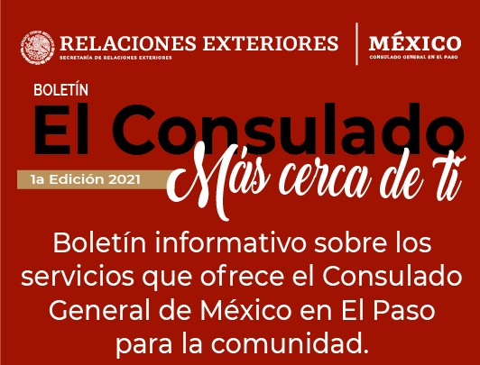 ConsulmexElPaso's tweet photo. Te invitamos a leer 📖 el Boletín “El Consulado Más cerca de ti”, donde podrás encontrar información sobre los servicios que ofrece el Consulado. #ProtecciónConsular #VIAM #ProgramaPaisano #DenunciaPaisano

🔗 ➡ https://t.co/ykaVpARh24 https://t.co/F5iRX87trV