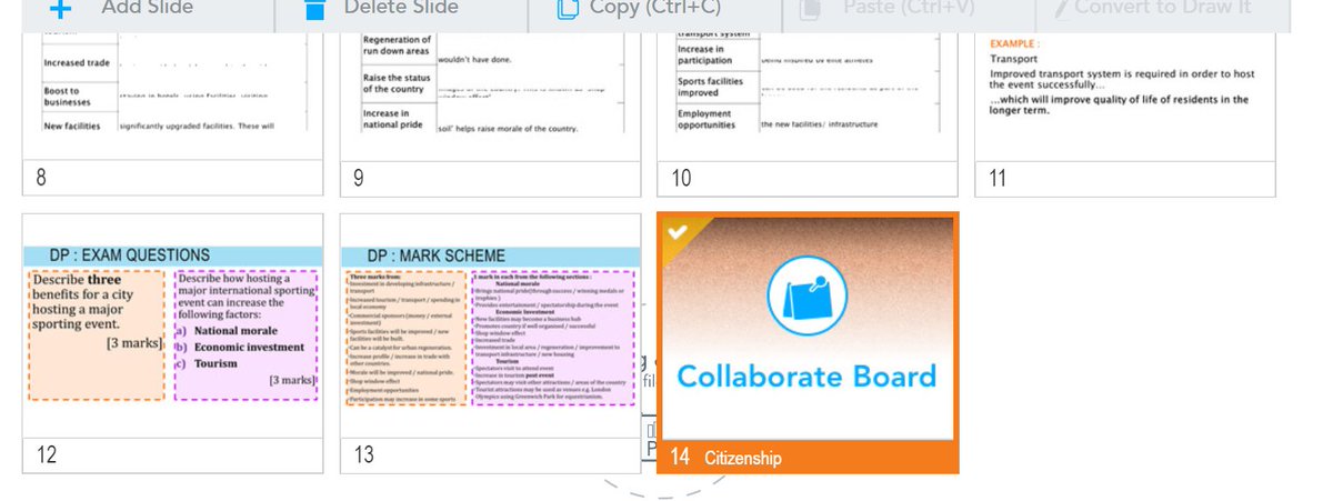 4. When you do add an activity in, it always seems to enter at the end of my slide deck, you can drag the activity to where you want it to be in your presentation