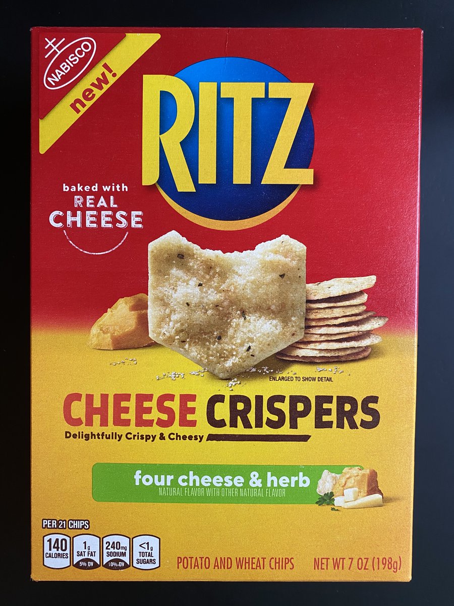 • Ritz Cheese Crispers: Four Cheese & Herb• Tim's Thins Smoked Gouda• Hot Pockets Drive-Thru Menu: Classic Cheese Burger• Hot Pockets Drive-Thru Menu: Sliced Beef 'n Cheddar #new