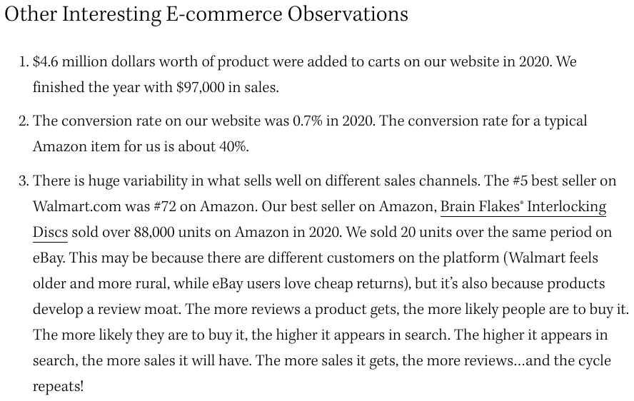 There are a few interesting general e-commerce observations in the article as well.