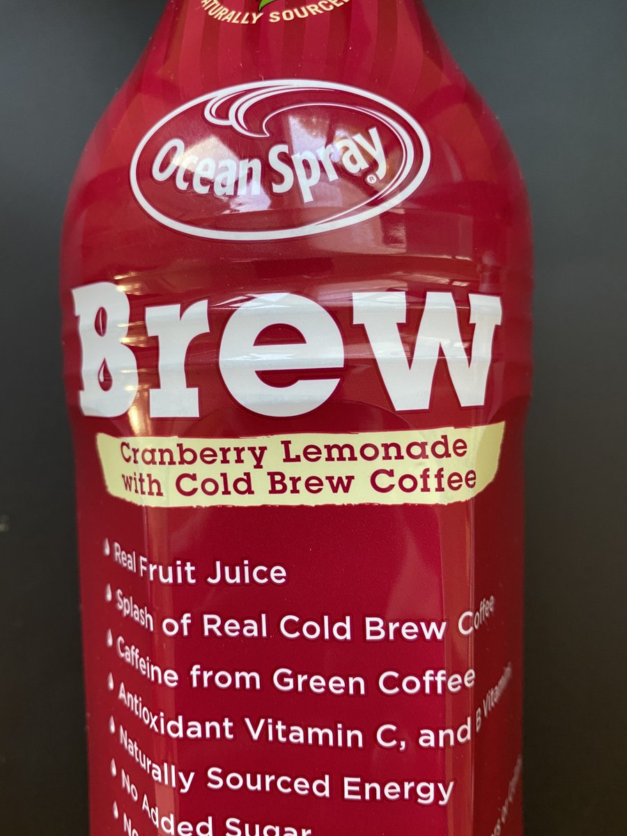 Going to spotlight this one• Ocean Spray Brew: Cranberry Lemonade with Cold Brew CoffeeOn clearance #new