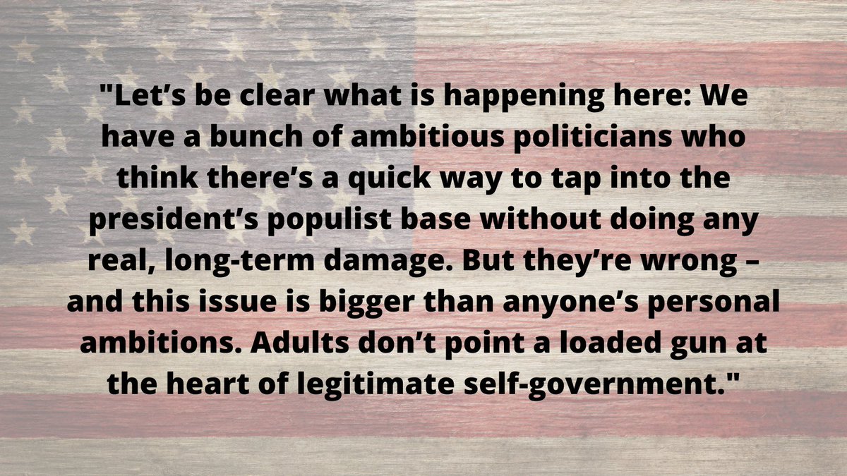 FreeEnterprise7's tweet photo. “What Happens on Jan 6th” by U.S. Senator Ben Sasse – https://t.co/sbMxwK3uC7 – Sen Sasse explains “why I will not be participating in a project to overturn the election – and why I have been urging my colleagues also to reject this dangerous ploy.”
https://t.co/JtWrWiSyyt https://t.co/HrHENf0jAz