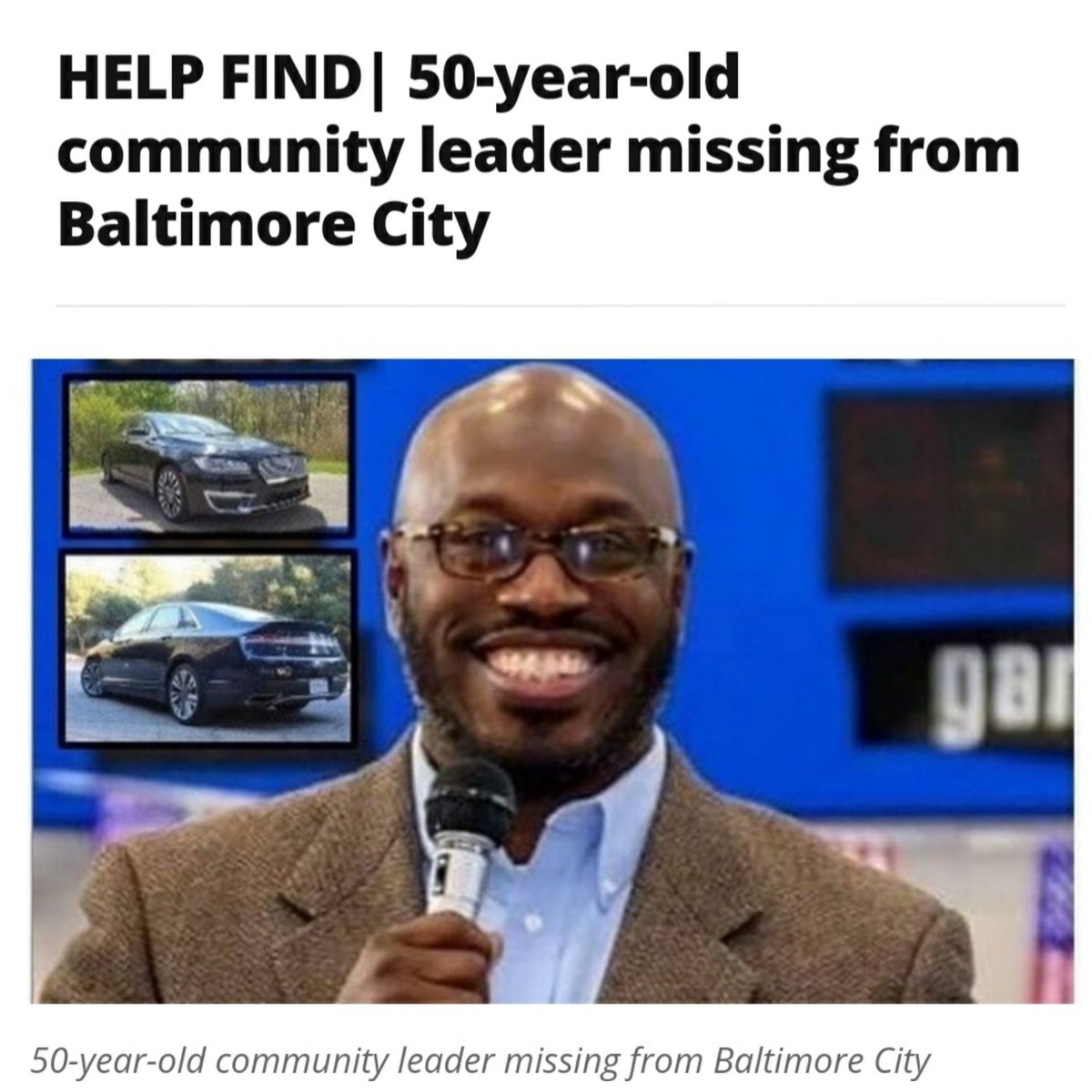 UTMinorityAware's tweet photo. 🚨PLEASE RETWEET! HELP US FIND RODNEY CARR - MISSING 50-YEAR-OLD FROM BALTIMORE CITY SINCE DEC. 27, 2020🔍
#KnowledgeIsPower #speakup #missingminorities #missingpoc #baltimore #baltimoremd #vanished #disappearance https://t.co/GAF6SrGUfH