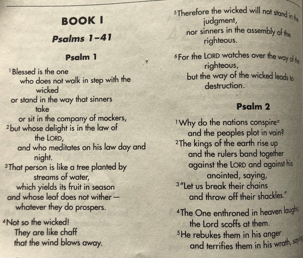 Peter J Williams Thread Why Do English Bible Translations Often Have Different Poetic Stanzas Inspired By Jennguenther Psalm 1 Is Divided By The Niv Into Verses 1 3 4 5 6
