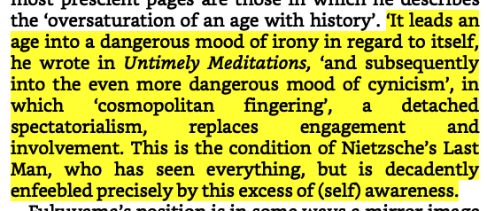 Nietzsche says something else on that exact essay, "Untimely Meditations."It's not very communist at all!