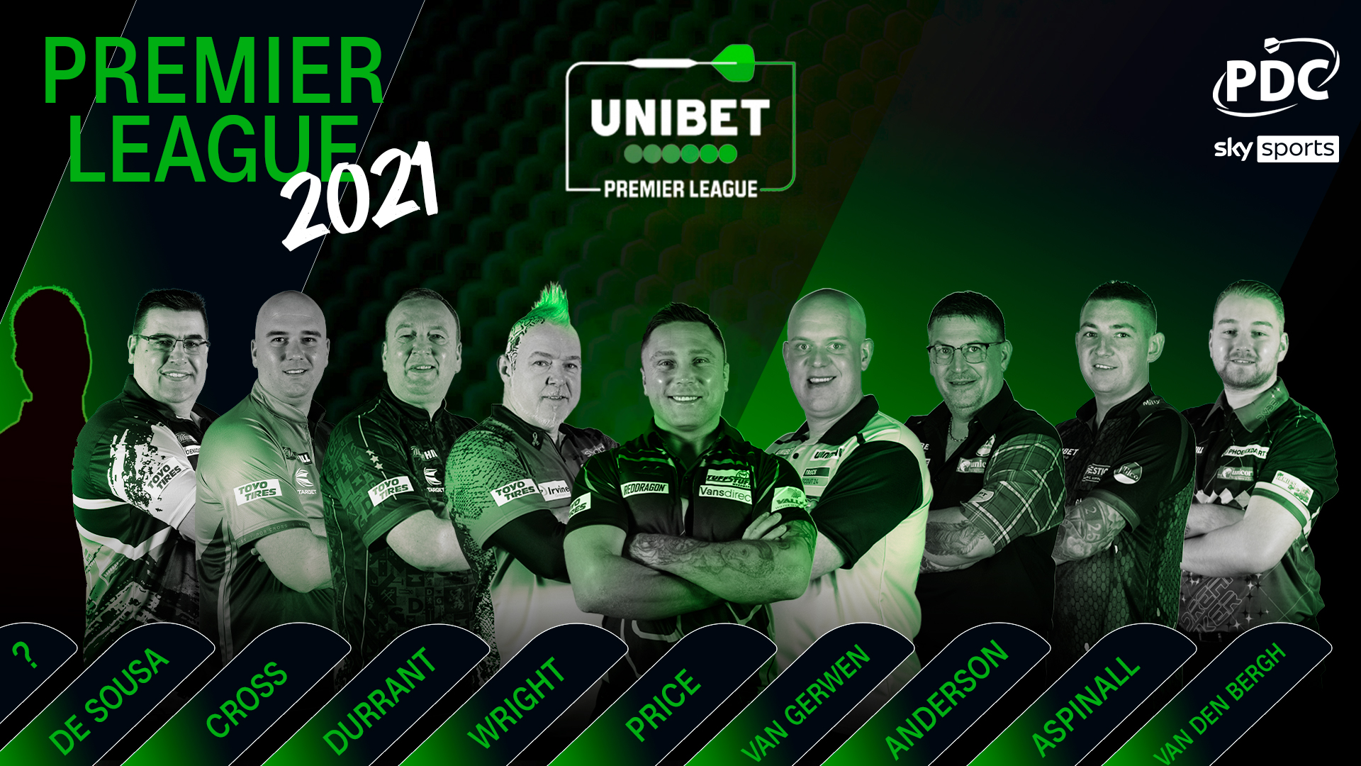 PDC Darts on Twitter: "𝗧𝗵𝗲 𝗰𝗹𝗮𝘀𝘀 𝗼𝗳 𝟮𝟬𝟮𝟭 The @unibet Premier League for 2021... Nine players confirmed, with one more to follow! https://t.co/i1ZURt4MOV" / Twitter
