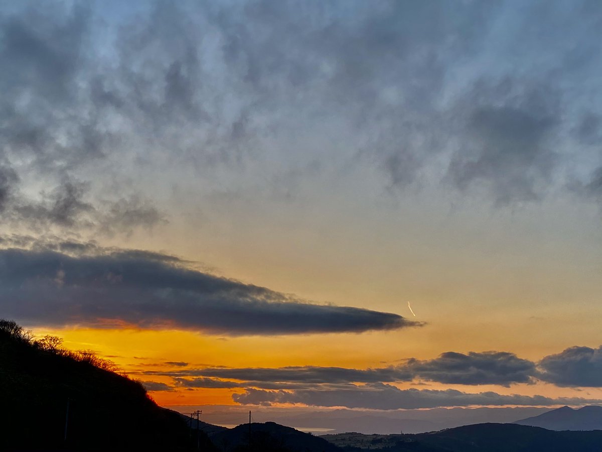 富士山 X 夕焼け Hotワード