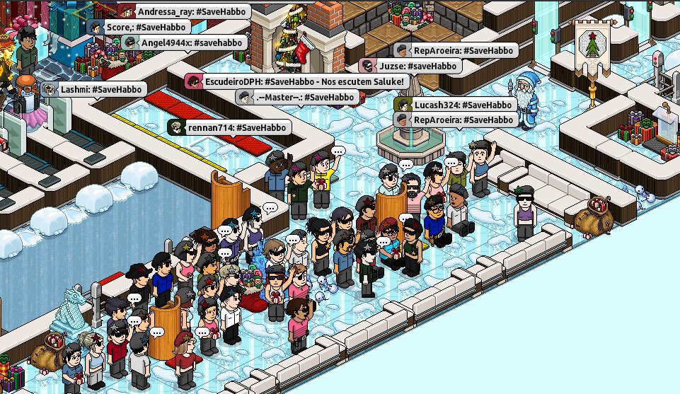 dphpolice's tweet photo. A Polícia DPH já entrou em #blackout. Todos por um só propósito. #SaveHabbo! https://t.co/ppf9vhyYHf