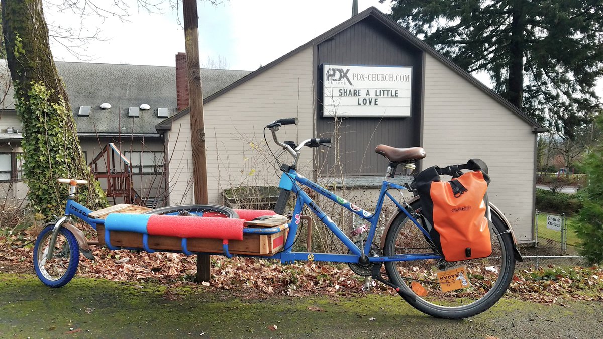 RescueEwe's tweet photo. Day 3- A beautiful day for a ride down to Splendid Cycles to drop off the rear wheel from the Bullitt. 15.9 miles #threewheelmotion https://t.co/P2wQFcl0CK