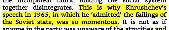 If anyone's doing "market Stalinism" it seems to be China, thanks to Deng Xiaoping, and it seems to be going relatively well.Perhaps Fisher was depressed because his window into the world were exclusively other European writers.I'd be depressed too.