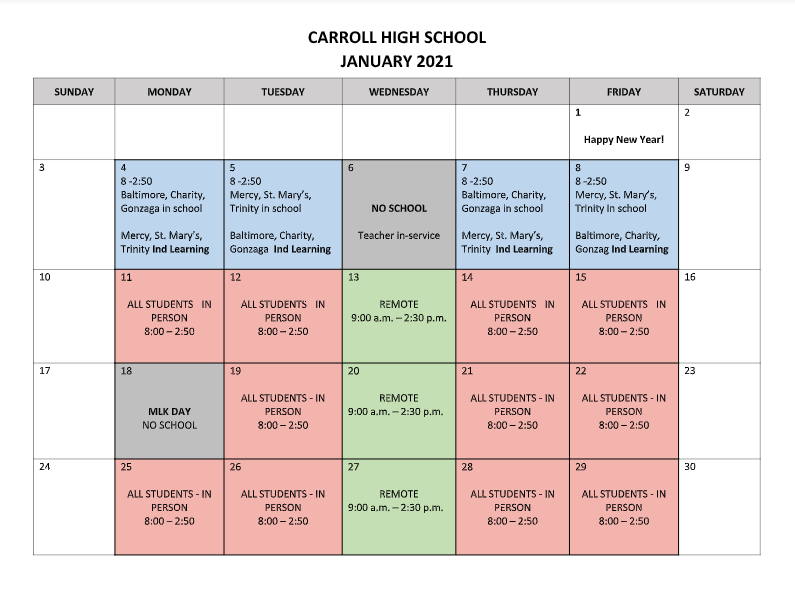 carrollpatriots's tweet photo. 🔙2⃣🏫!

@BaltimorePats @CharityPats @GonzagaPats are back tomorrow, @MercyPats_ @StMarysPats @TrinityPats are back Tuesday! Family Room first, ✔️ email for instructions/assignments from teachers on your off day! @CarrollPats2021 @carrollpats2022 @carrollpats2023 @carrollpats2024 https://t.co/0McJ59wUSV
