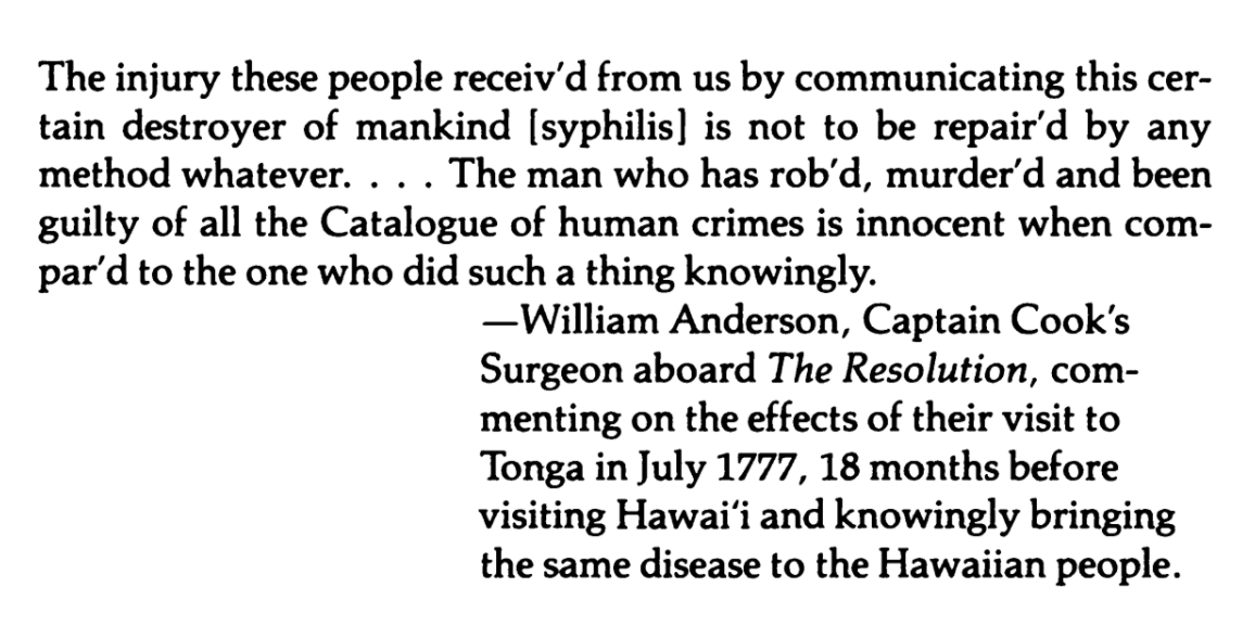 USisafuck's tweet photo. biological warfare via sexual violence -- from david stannard, *before the horror: the population of hawaii on the eve of western contact* (1989) https://t.co/58wUH3AENZ