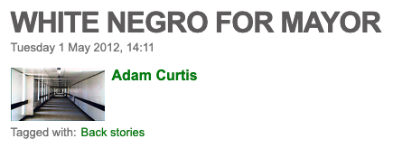 Mark Fisher and Adam Curtis always go hand-in-hand.Curtis is infinitely worse at hiding all that is wrong with their shared worldview, especially when he's not expressing himself visually.He "says the quiet part out loud":  https://web.archive.org/web/20131108200009/http://plover.net/~bonds/pandorasdocs.html https://twitter.com/abou_rijal/status/1345860933407555585