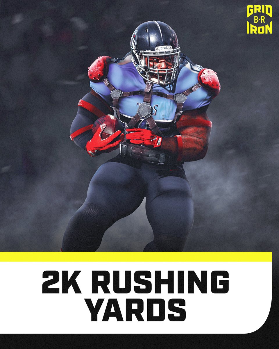 BleacherReport's tweet image. DERRICK HENRY JOINS THE 2K CLUB 👑

He's the eighth player in NFL history to reach 2,000 rushing yards in a season @brgridiron