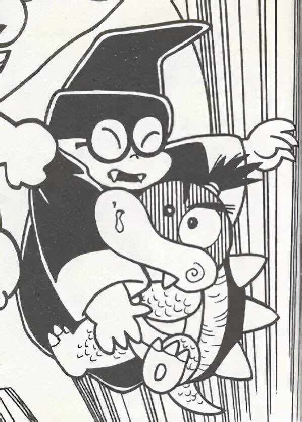 The Yoshi's Island mangas are weird as hell but I like that they show a very strong bond between Kamek and Baby Bowser 