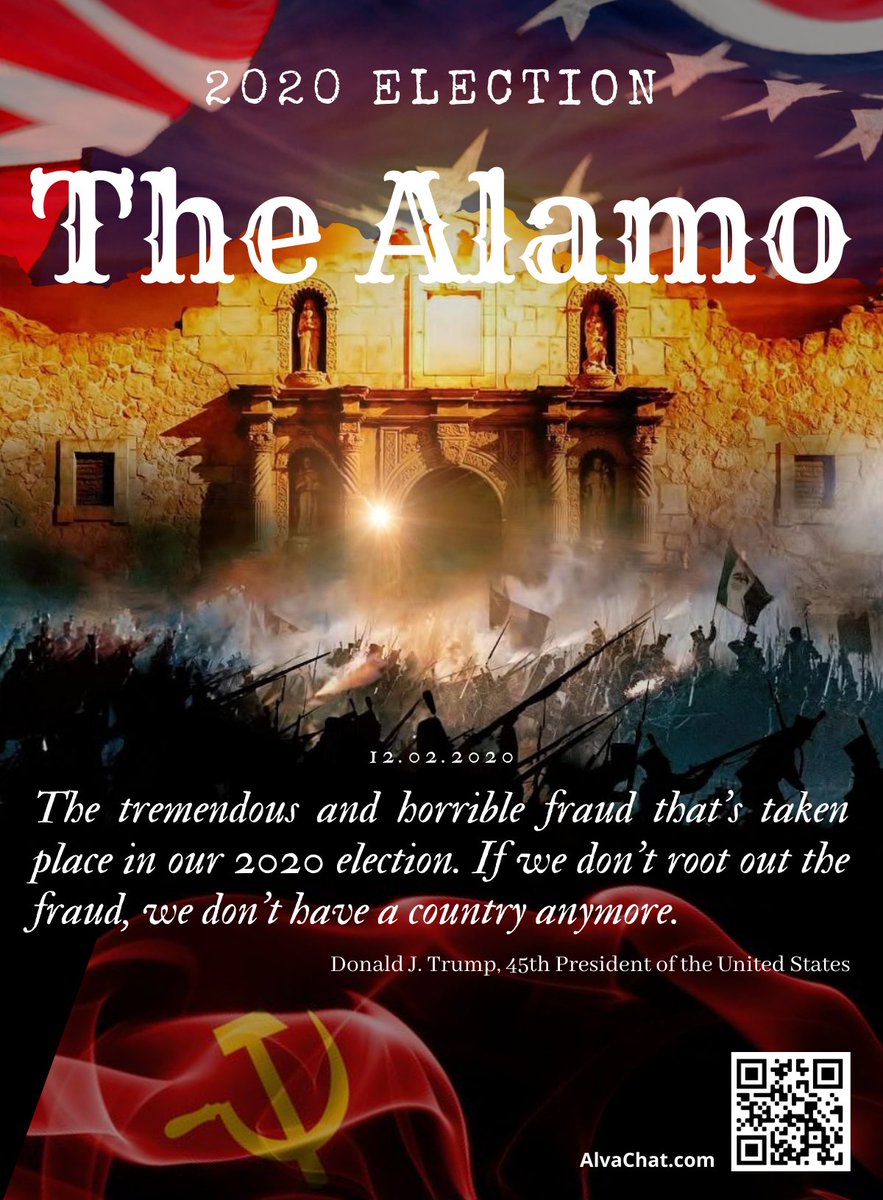 Digitzen1's tweet image. This is the NOW or NEVER moment.
This is the Alamo moment.
This is the ultimate battle of #Liberty vs #Despotism.
This is #AMERICA. 
Simply: 1) Quit #FakeNews, #BigTechs including #Facebook #Youtube #Twitter
2)Adopt pro-democracy platforms like #AlvaChat, #AlphaBrowser