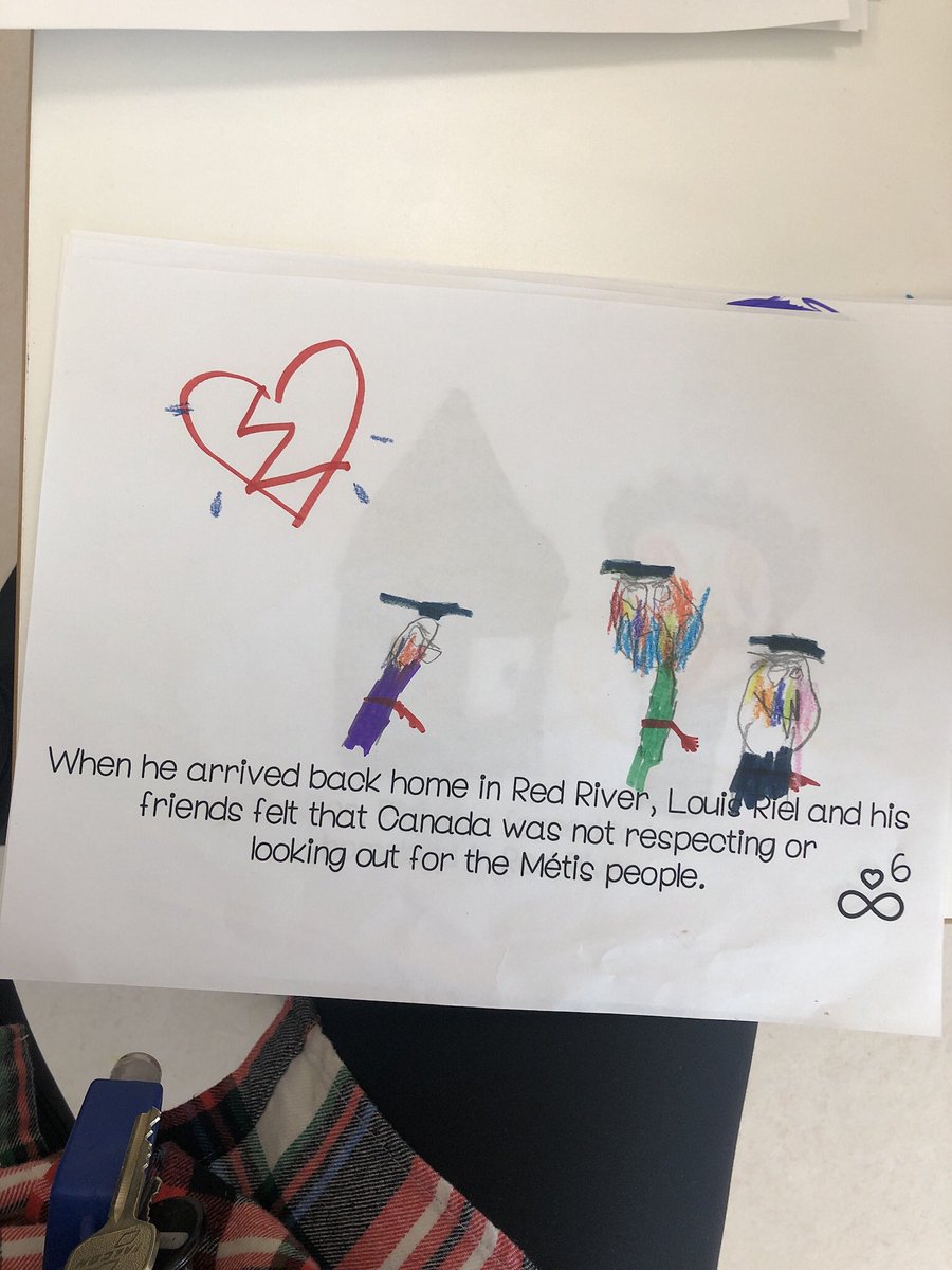 For the month of Noovaambr we worked on a special project, we illustrated our very own book! We wanted to tell the story of #LouisRiel ‘s life in a way kids our age would understand! #hero #aenbraav We made copies for our families to pass down, &amp; a PDF to share. <a href="/metisnationsask/">Métis Nation–SK</a>
