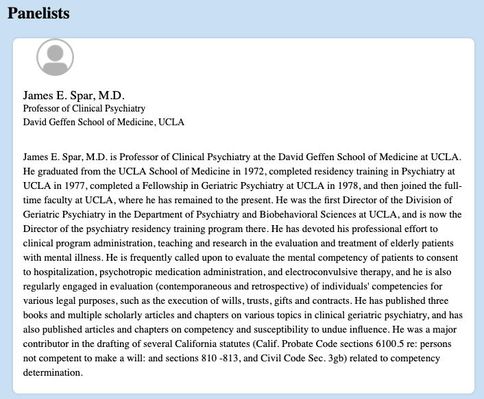 On May 8th, 2010, Judge Goetz hosted a training program with none other than Sam Ingham (Britney's court appointed attorney) and James Spar (who was the only doctor they could get to file a capacity declaration.)  #FreeBritney