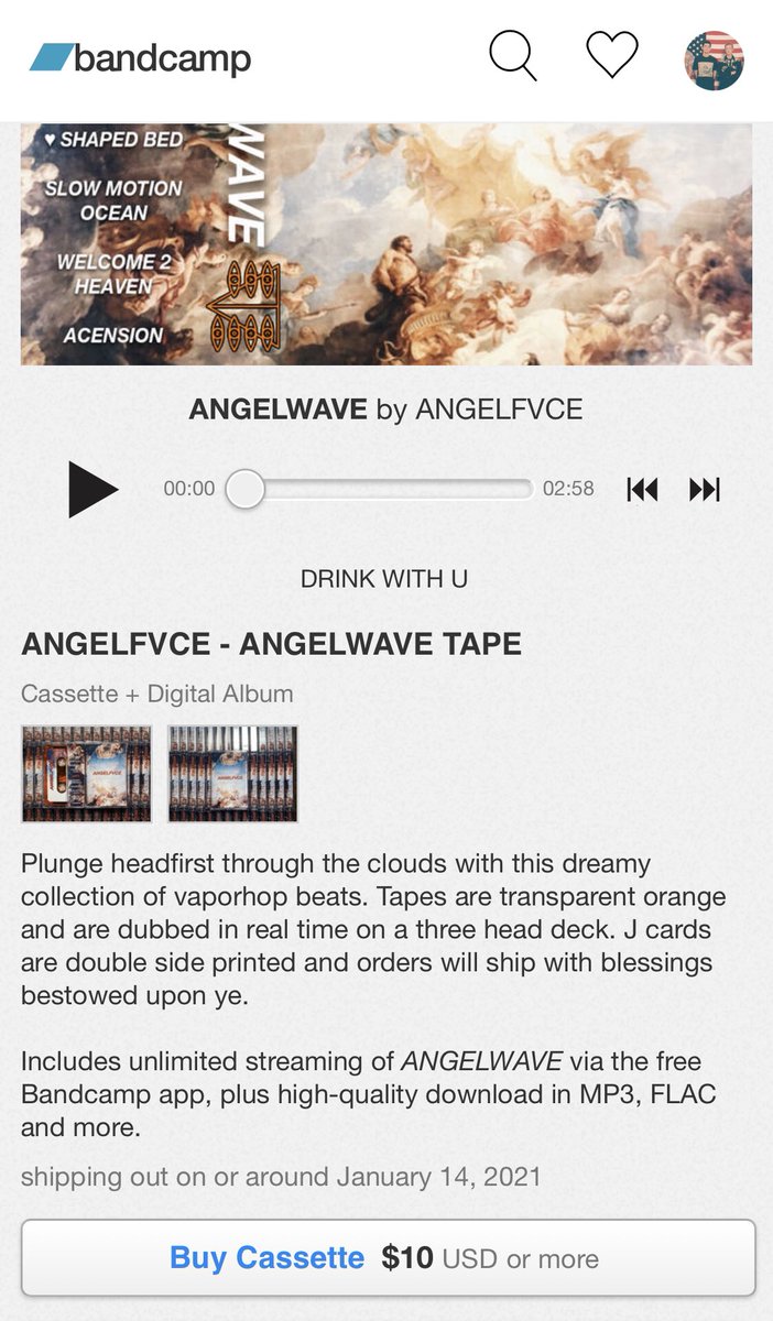 ANGELWAVE CASSETTES ARE NOW LIVE AT HALCYON TAPES BANDCAMP 👼🏽 BLESS #VAPORWAVE #VAPORHOP #ELECTRONICA