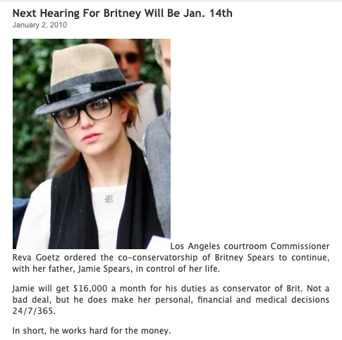 At the same time, Reva Goetz is agreeing to give these same people significant amounts of money from Britney's estate. Talk about a conflict of interest!  #FreeBritney