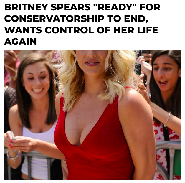However, later that year, Britney told Judge Reva Goetz in her chambers that she was "ready for the conservatorship to end" saying she has to be "the only person under a conservatorship that has managed to land a $15 million work contract."  #FreeBritney