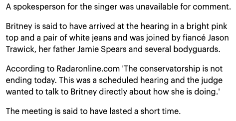 In 2012, Britney Spears met with Reva Goetz for only 5 minutes and she was apparently "impressed" enough to approve her going on the XFactor as a judge.  #FreeBritney