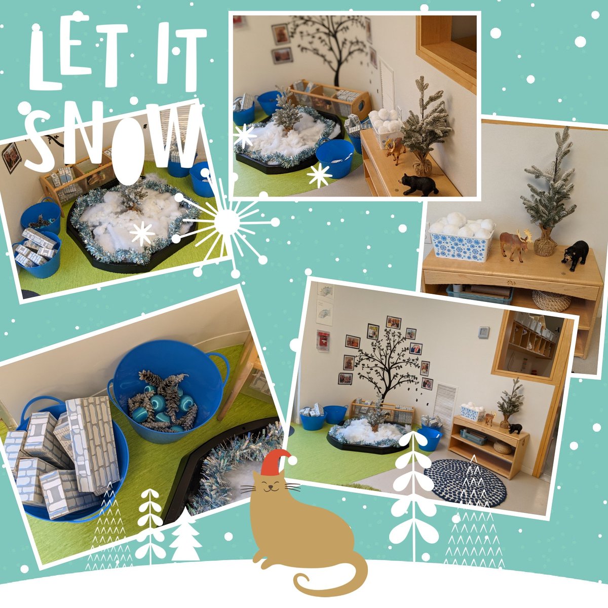 ccdshurlburt's tweet image. We are excited to welcome back all of our friends to the Green Room at CCDS with our winter loose parts play area! #wearecountryday #ccdslearning @CountryDay