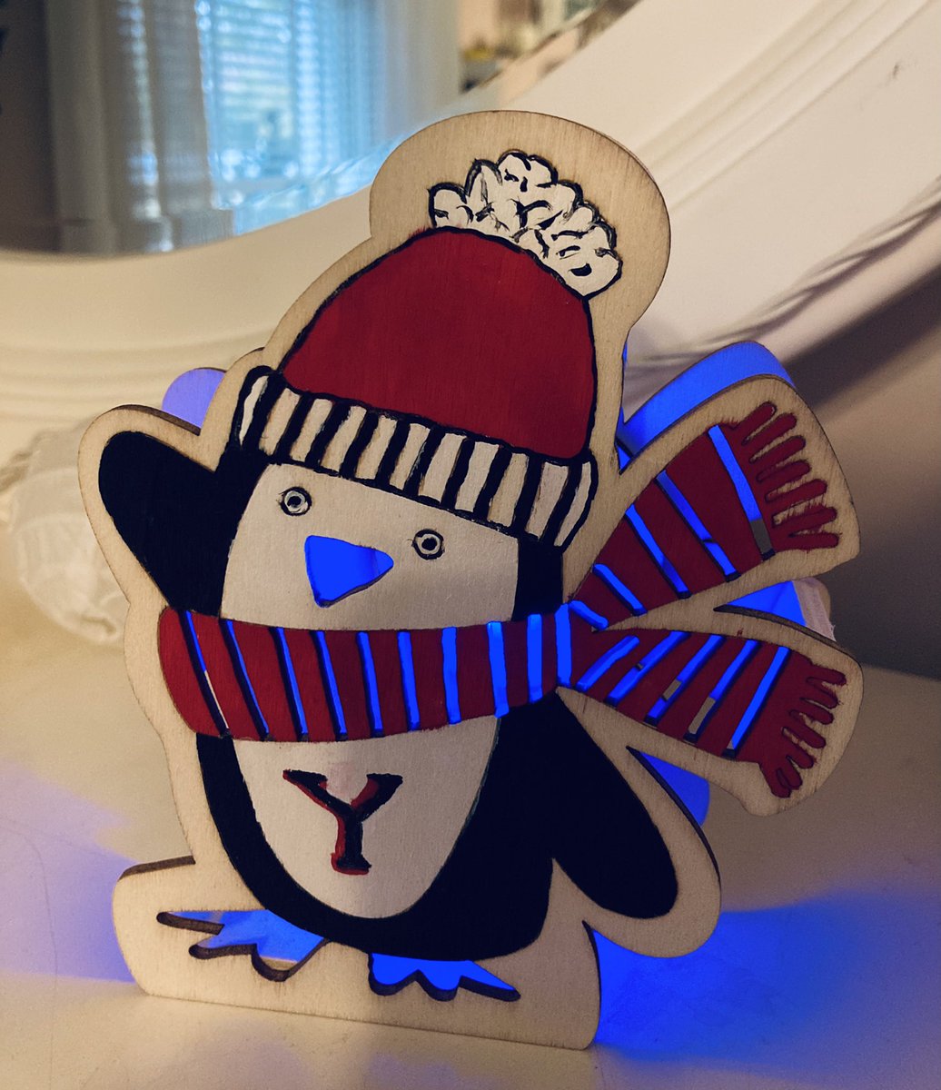 My grandpa made this for me! Melted my heart 🥰🐧<a href="/ysuWsoccer/">YSU Women's Soccer🐧</a> <a href="/YSUsports/">Youngstown State Penguins</a>