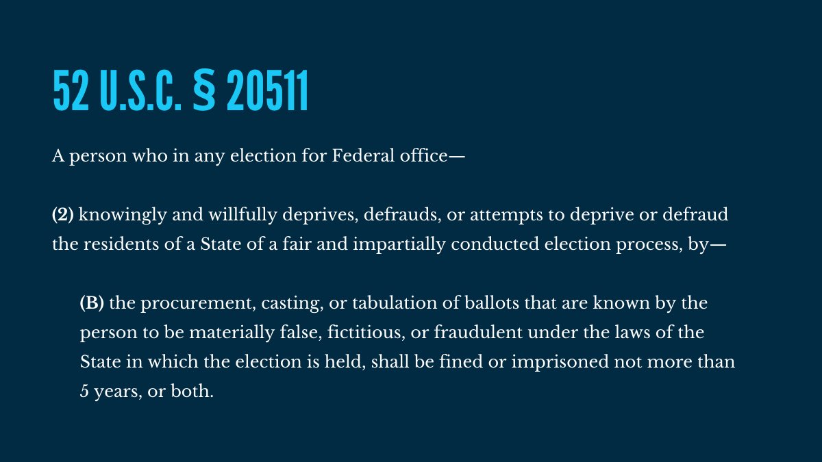 As you listen to the tape consider this federal criminal statute.