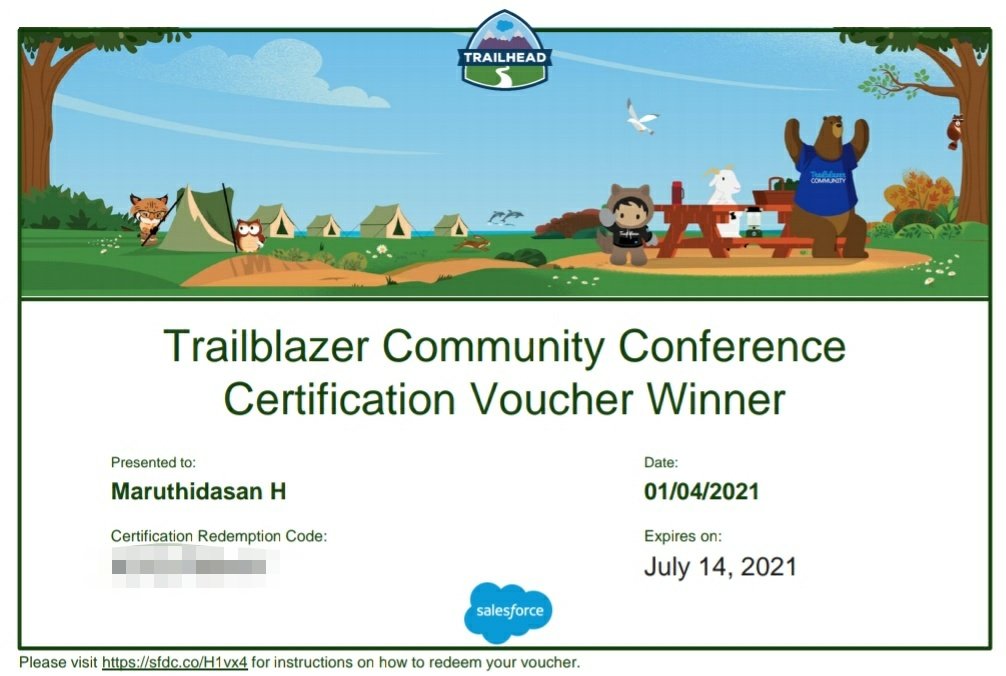 Congrats Maruthi! Follow our WIT Trichy group to get more opportunities like this trailblazercommunitygroups.com/salesforce-wom…