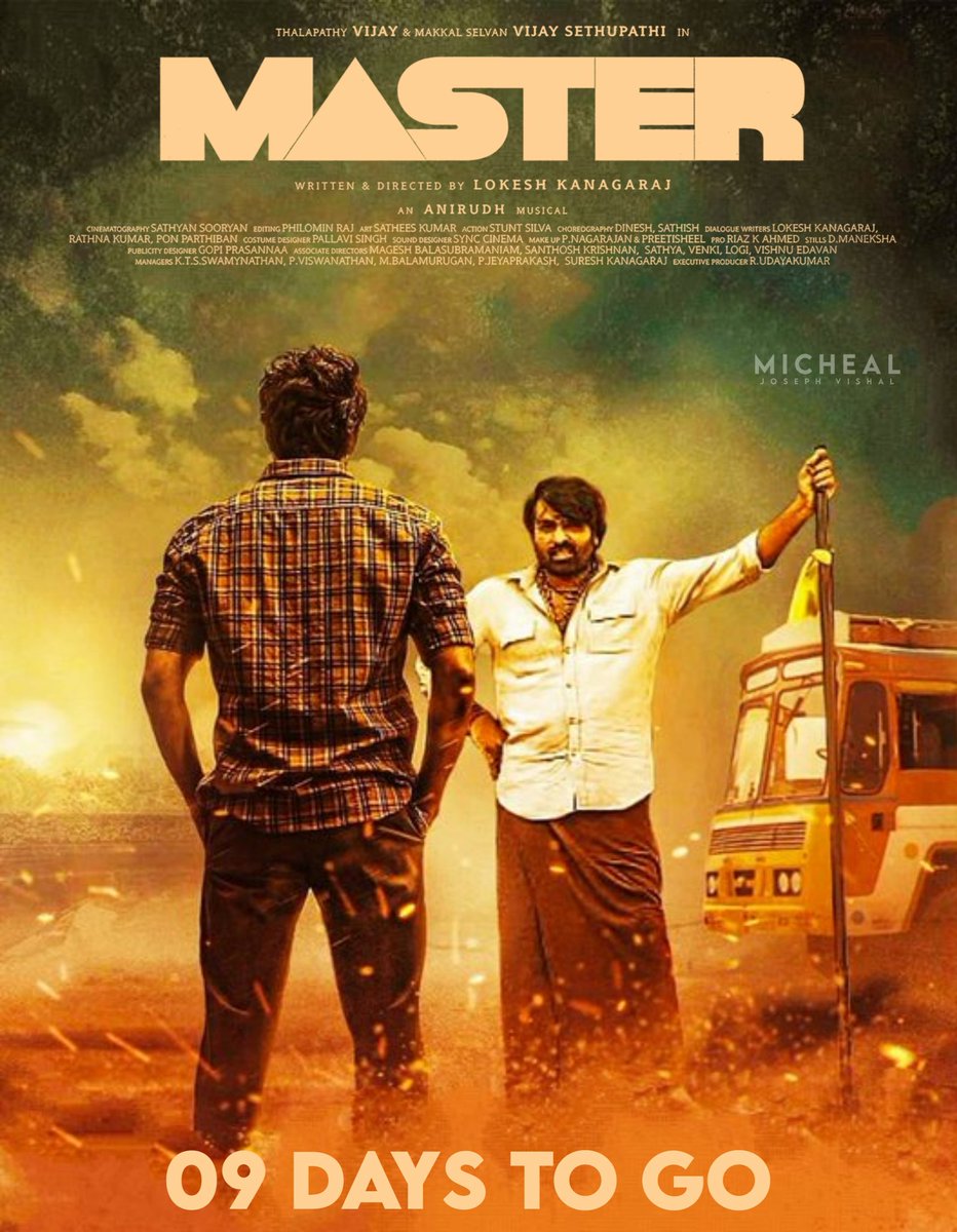 Ifrit_Sanji's tweet photo. 09 Days To Go #MasterPongal
#CountDownDesign 🖤✨
#MasterFilm #VijayTheMaster
#மாஸ்டர் | #Master | #మాస్టర్ https://t.co/Cn35Mo8eCv
