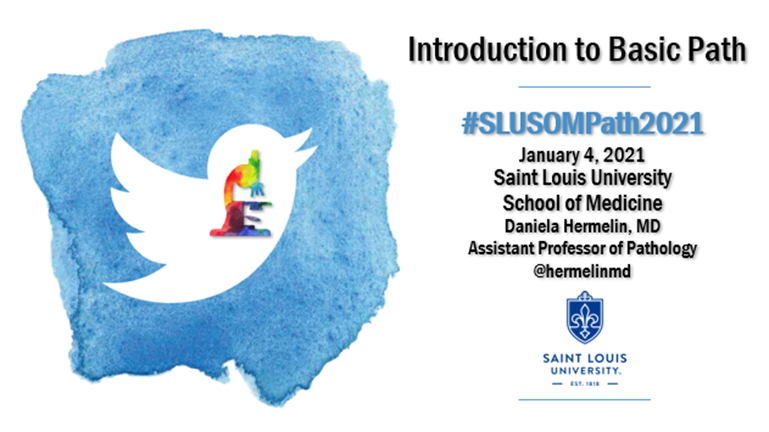 Welcome to  #SLUSOMPath2021! Today we discussed how we will be using Twitter as a resource to review  #BasicPathology lecture material, extend learning beyond the classroom, & participate in  #MedEd. Let’s get started & review some of the key points. Follow the  #Tweetorial below