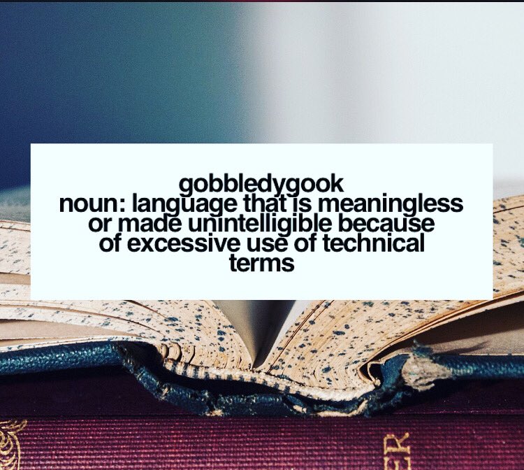 WEIRD WORDS: Gobbledygook is a word that was made up by Maury Maverick around World War II. It’s used to mean something that has so many big,fancy,technical terms it’s not understandable anymore,sort of like gibberish. What’s a word you would make up to mean gobbledygook? 🕵️‍♀️🕵️‍♂️🔎