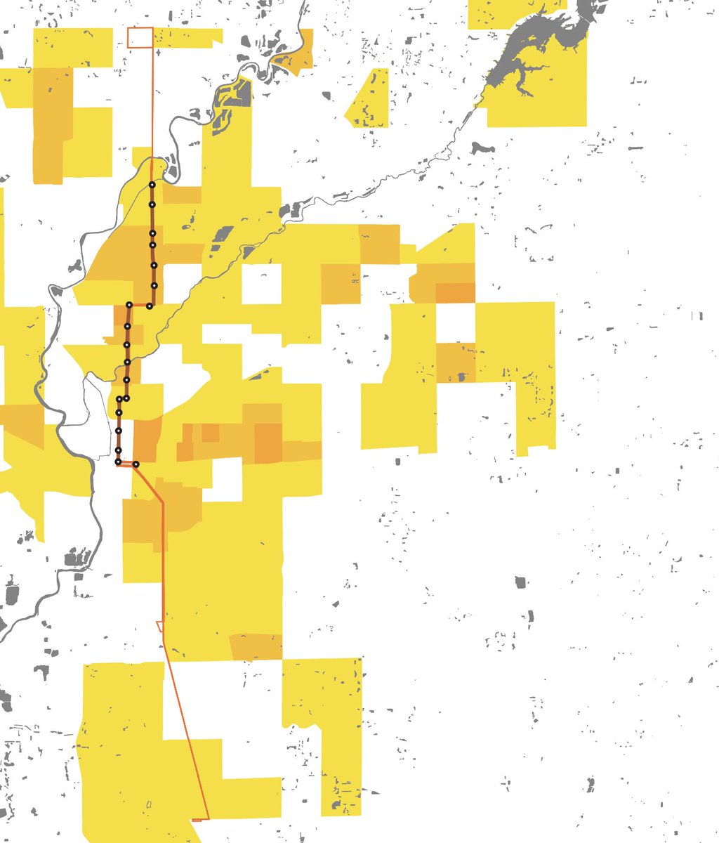 But in 2019 they opened some really good BRT: a lot of dedicated lanes (thick line)…