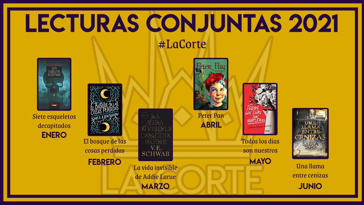 LecturasConjunt's tweet photo. En @LaCorte_Podcast estarán leyendos los siguientes libros durante la primer mitad del año, por ahora, en Enero estan leyendo Siete esqueletos decapitados por Antonio Malpica, pueden checar su cuenta para más información.💜 https://t.co/t00buXD08H