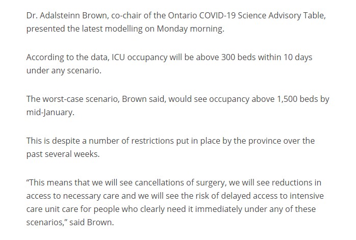 2/ We're constantly hearing warnings:-healthcare system being stretched beyond capacity-elective care has to be postponed-we have to stay locked down-huge surge expectedBut:1. Pre-pandemic Ontario hospitals are routinely stretched beyond capacity https://www.cbc.ca/news/canada/toronto/ontario-hospital-hallway-medicine-healthcare-beyond-capacity-1.5420434