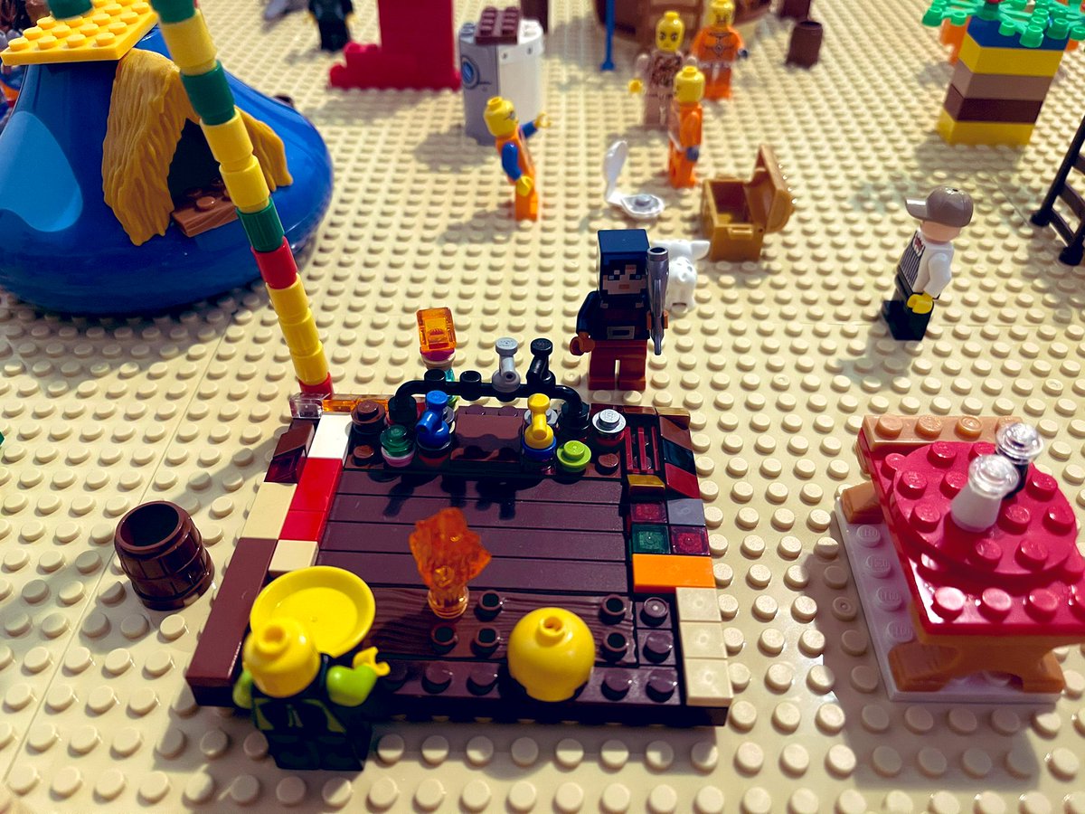 jmwilsonHTSD's tweet image. Decided to build my son a lego wall. We then built a village. 1st pic is from far away and then I took some close ups. I love the whole stem process of planning, building and reflecting. #stemactivity #legowall #funwithlegos