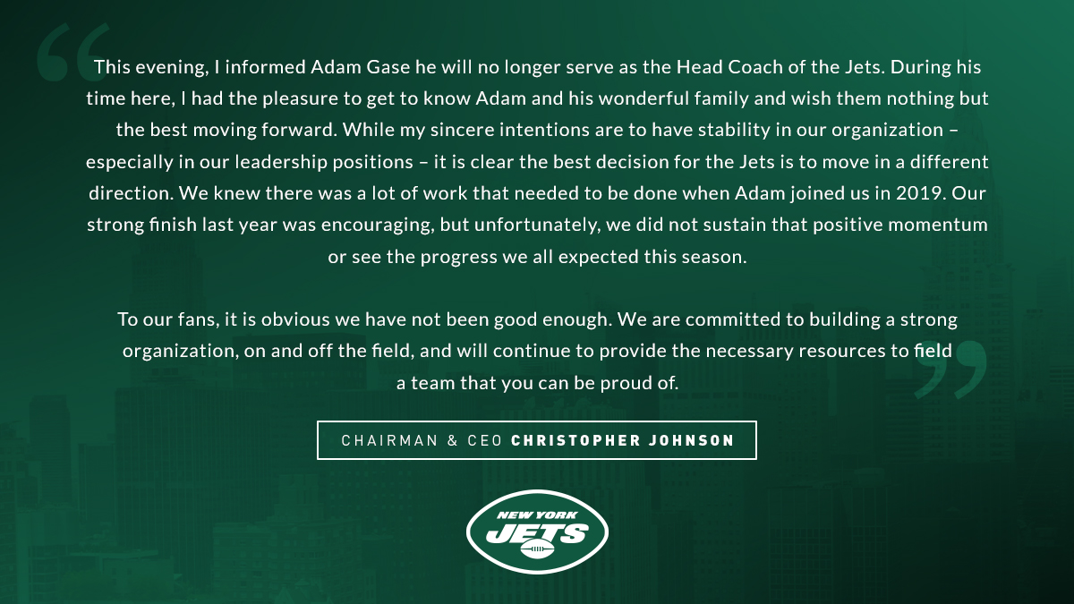 Statement from Christopher Johnson.

📰 nyj.social/3bcEhku
