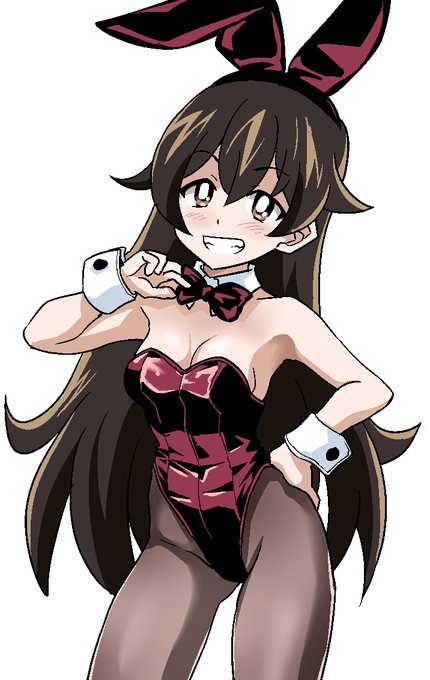 原神 アンバーちゃんのバニーガール 