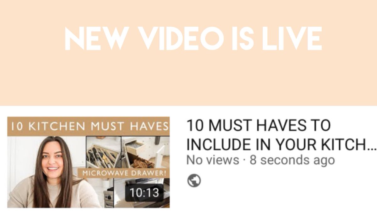 I vlogged our entire home reno but am planning on filming educational ones like this that my help you if you’re looking to switch up a few things in your kitchen or do a renovation ! More coming too 🙂

youtu.be/EIwqe2OpqCw